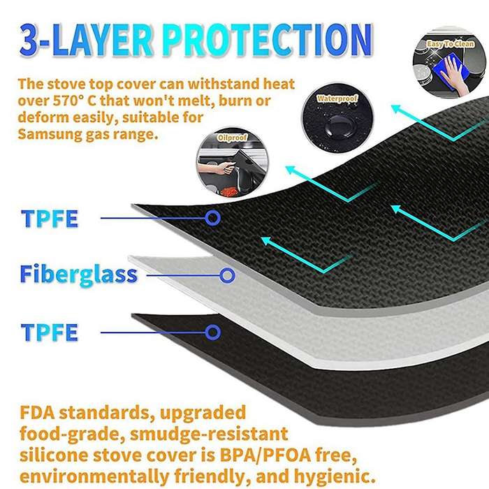 Stove Cover Stove Top Protector for Samsung Gas Stove Cover