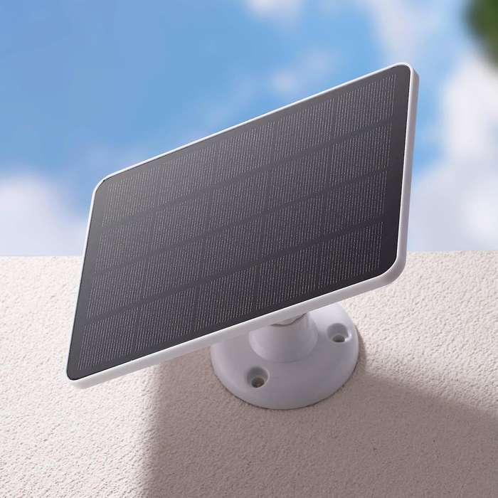 4w 5v Low Power Surveillance Camera Solar Charging Panel White