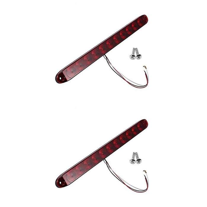 1pcs Red 15 Inch 11 Led Trailer Light Bar Sealed Turn Tail Waterproof