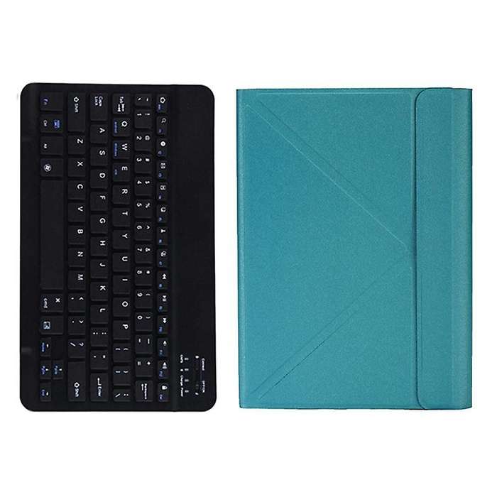 Tablet Case+wireless Keyboard for Teclast P20hd M40(lake Blue)