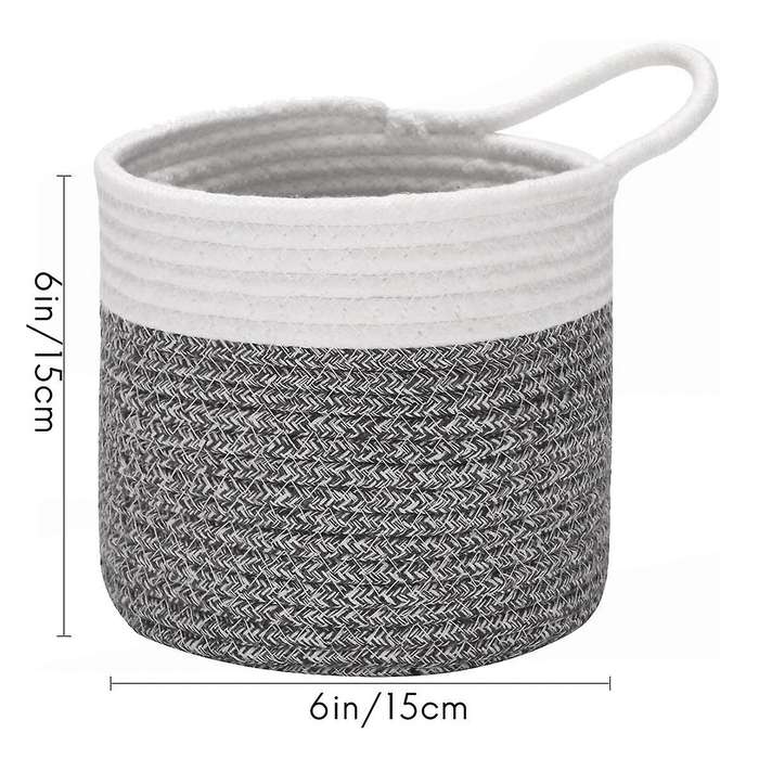 2pcs Hanging Cotton Rope Baskets,woven Storage Basket for Bike B
