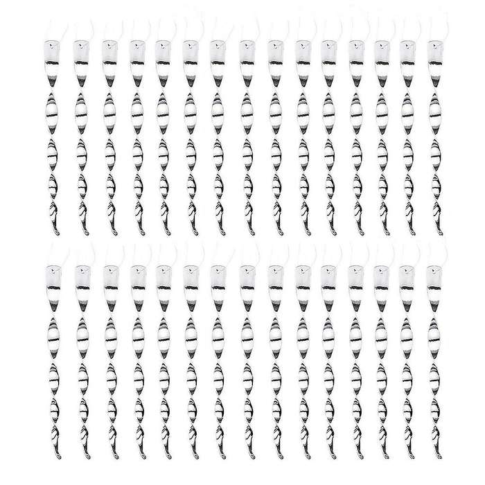 30pcs Bird Repellent Reflectors Scare Rods Hanging Plastic Rod
