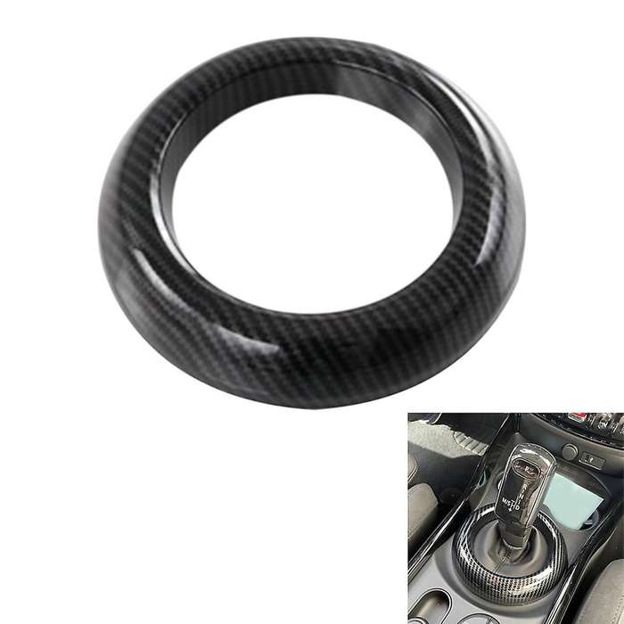 Car Carbon Fiber Central Control Gear Shift Panel Cover Trim Interior