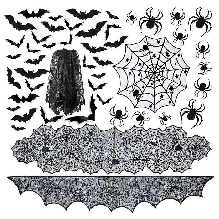 6 Pack Halloween Tablecloth Halloween Fireplace Mantel Scarf