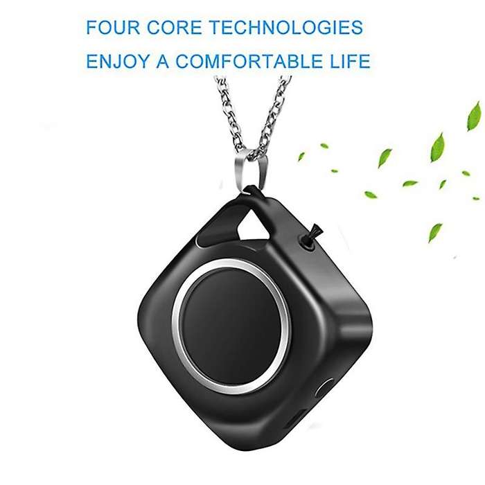 7 Million Negative Ion 600mah Battery Hanging Neck Air Purifier White
