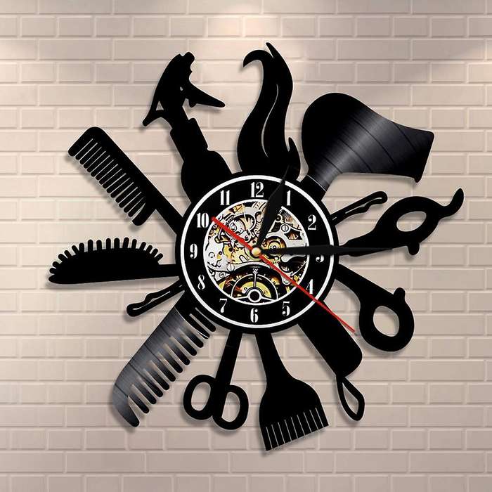 Washing, Cutting and Blowing Series, Wall Lamp, Cool Digital Clock