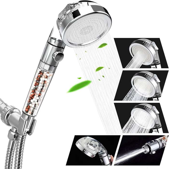 Shower Head Hand for Higher Water Pressure with Water Filter Function