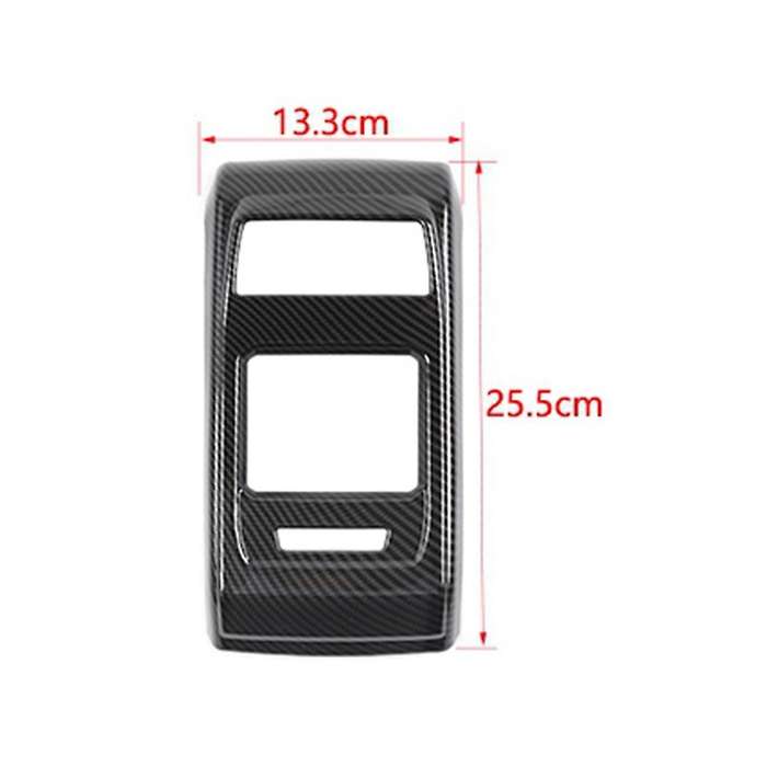 For Jeep Compass 2021 2022 Car Rear Air Vent Cover,carbon Fiber+black