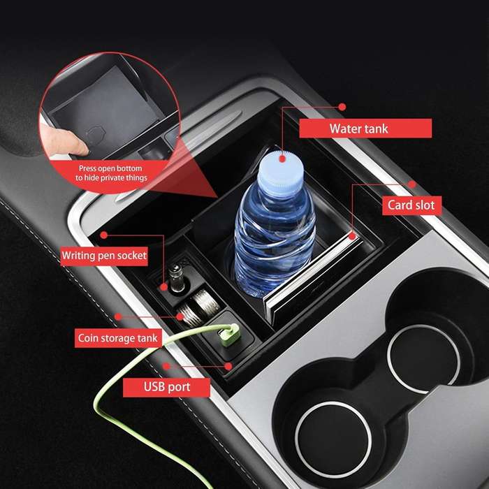 Suitable for 21 Tesla Model3/y Central Control Storage Box