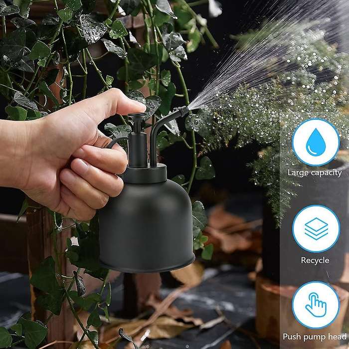 Plant Mister,stainless Steel Plant Mister Spray Bottle,black