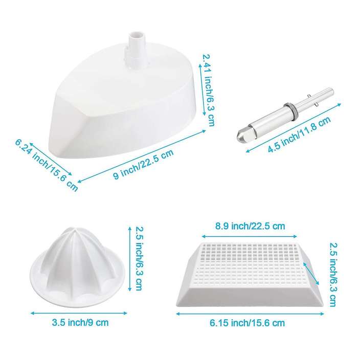 4pcs Citrus Fruit Juicer Attachment for Kitchenaid Vertical Mixer Aid