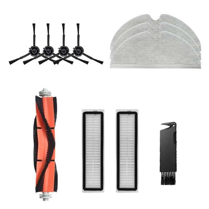 For Dreame Bot L10 Pro Detachable Main Side Brush Filters Mop Rag