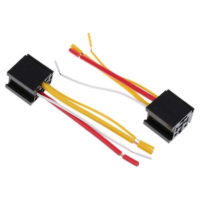 10pcs Car Automotive Truck 4 Pin 12v 80 Amp Spdt Relay Harness Socket
