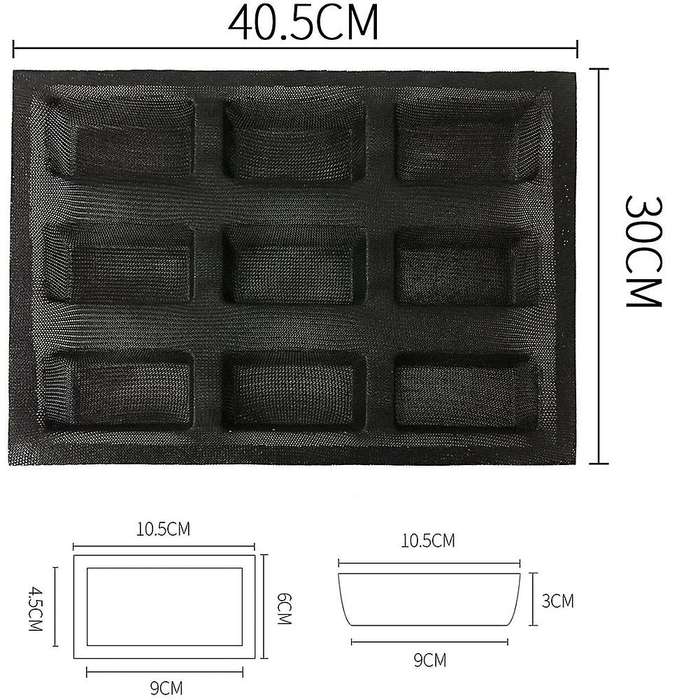 Fiber Silicone Bread Hot Dog Mold Various Hamburger Cookie Puff Mould