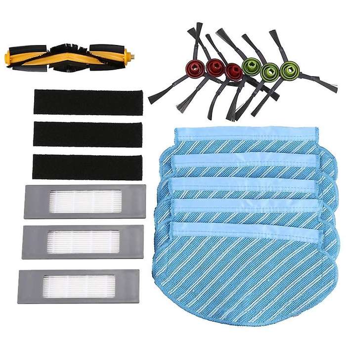 Filter Brush Mop Cloth Set for Ecovacs Deebot Ozmo 920 950 Parts