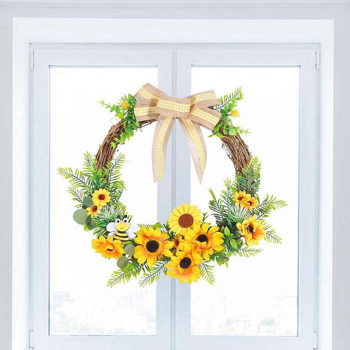 40cm/16inch Spring Garland Rattan Home Door Simulation Garland(b)