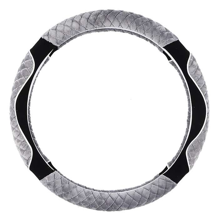 Universal 15 Inch Plush Car Steering Wheel Cover Non-slip Cover 1