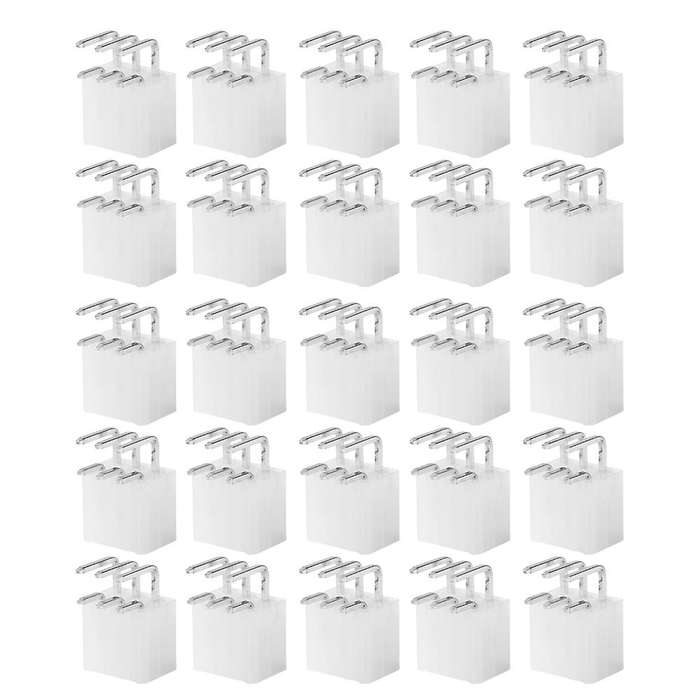 150pcs 4.2mm 6pin Female Socket Curved Needle 2x3p Elbow Connector