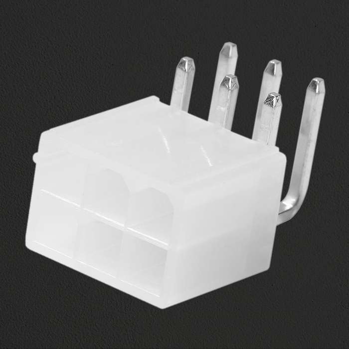 150pcs 4.2mm 6pin Female Socket Curved Needle 2x3p Elbow Connector