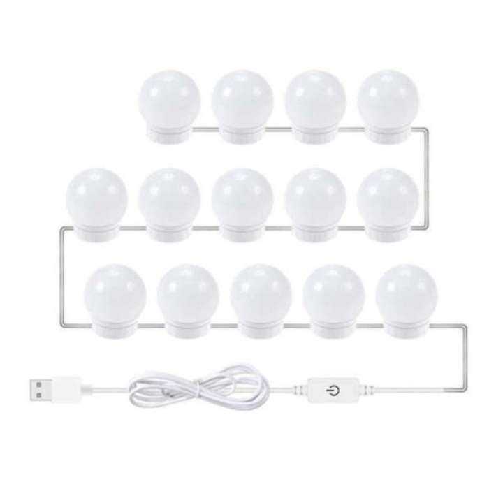 Wall Lamp Led 16w Makeup Mirror Vanity Led Light Bulbs 14 Bulbs