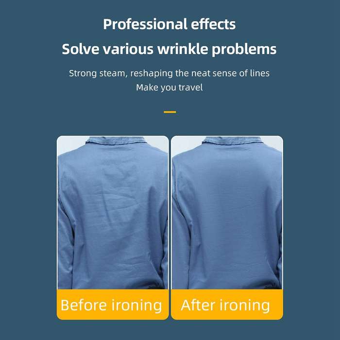 Portable Wet Dry Ironing Machine 60ml for Home Travel Us Plug