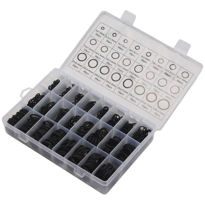 740pcs Nitrile Rubber O Ring Set with Hook Tools Sealing O-ring Kit