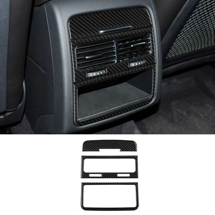 Rear 3pcs Rear Air Outlet Frame Cover Trim for Touareg 2011-2018
