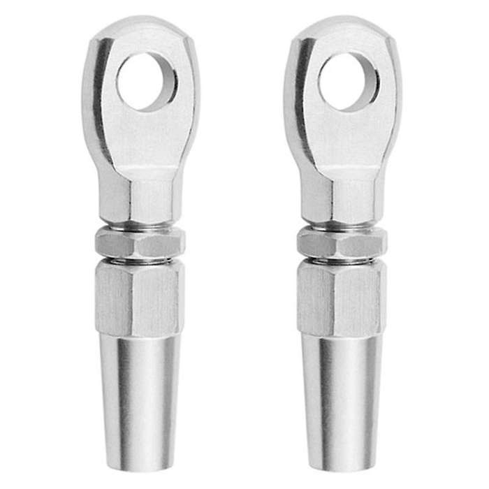 2pcs Marine Grade 316 Stainless Steel Eye Terminal Wire Cable Rope
