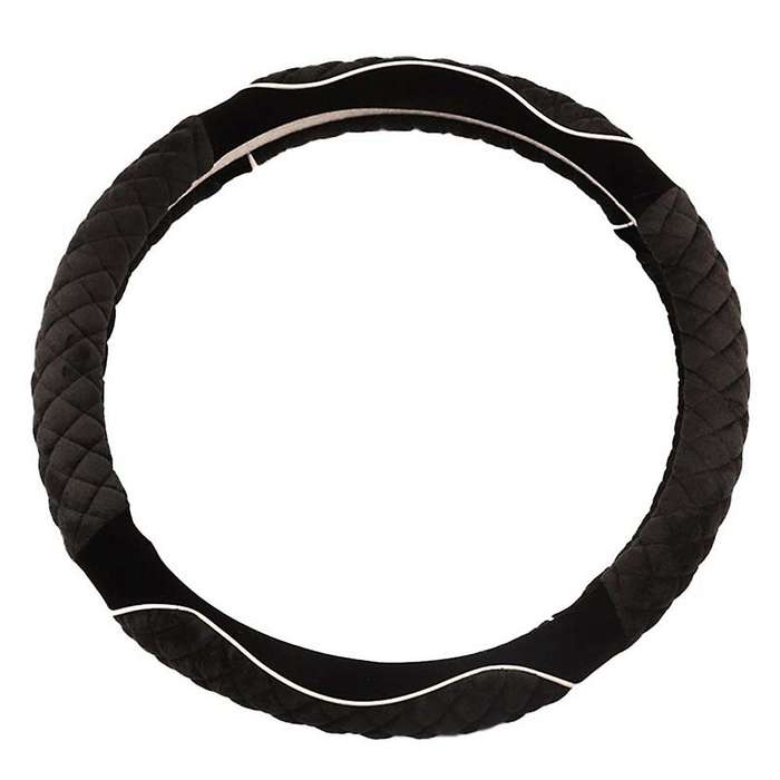 Universal 15 Inch Plush Car Steering Wheel Cover Non-slip Cover 2
