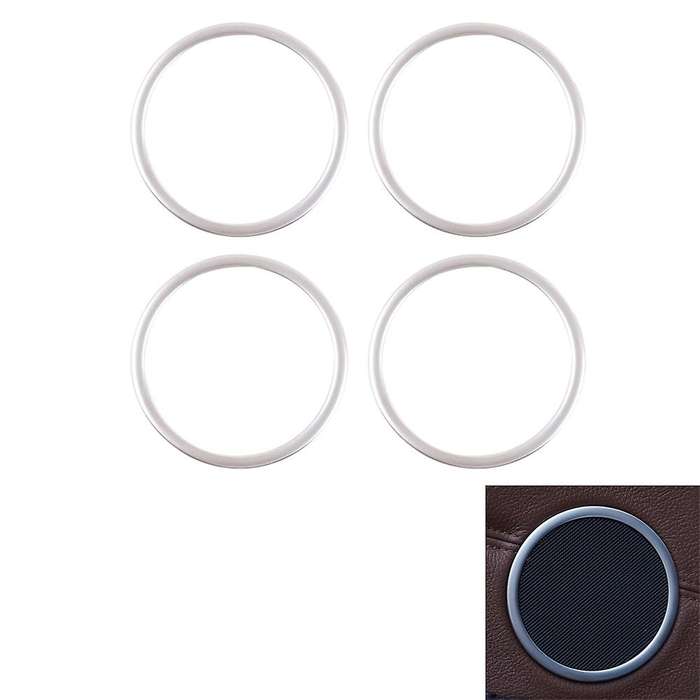 4pcs Audio Speaker Cover Decorative Ring For-bmw X5 E70 2008-2013