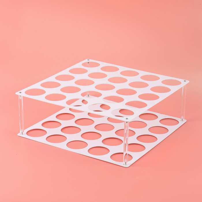 25hole Vinyl Roll Holder Acrylic Vinyl Storage Rack Paper Organiser B