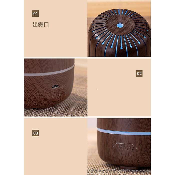 Humidifier 180ml Essential Oil Diffuser for Home,(light Wood)