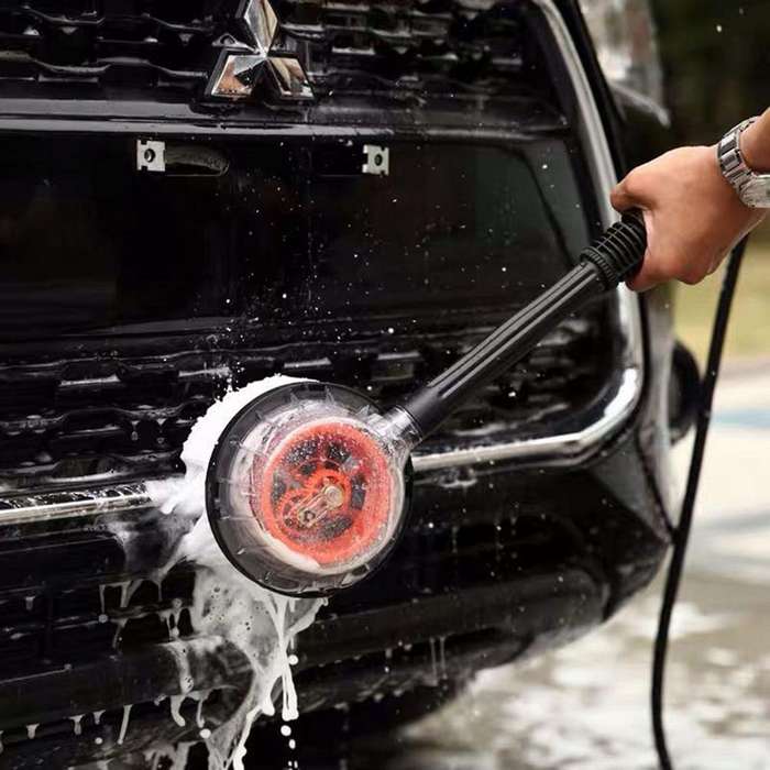 Round High Pressure Water-gun Cleaning Car Wash Brush for Karcher