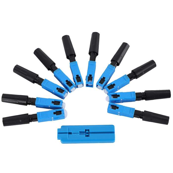 50 Pcs Embedded Sc Upc Fiber Optic Fast Connector Ftth Single-mode