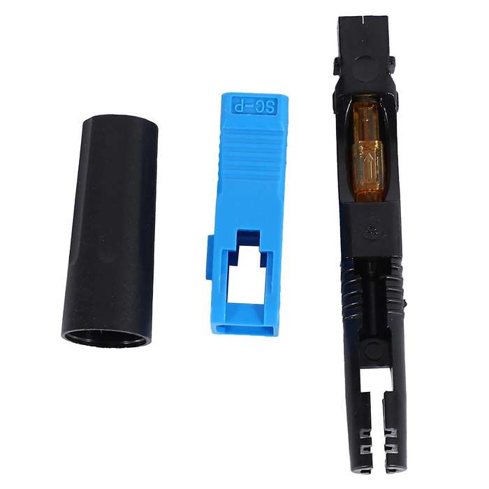 50 Pcs Embedded Sc Upc Fiber Optic Fast Connector Ftth Single-mode