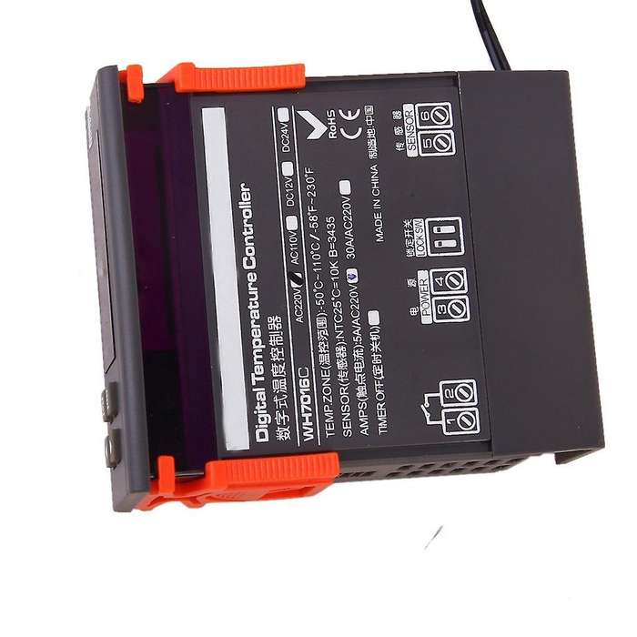Digital Temperature Controller Thermostat Wh7016c