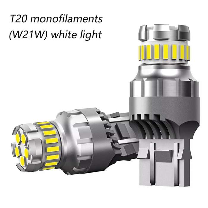 4pcs Car T20 7443 W21/5w Led Bulb 3030+4014 23smd Turn Signal Lights