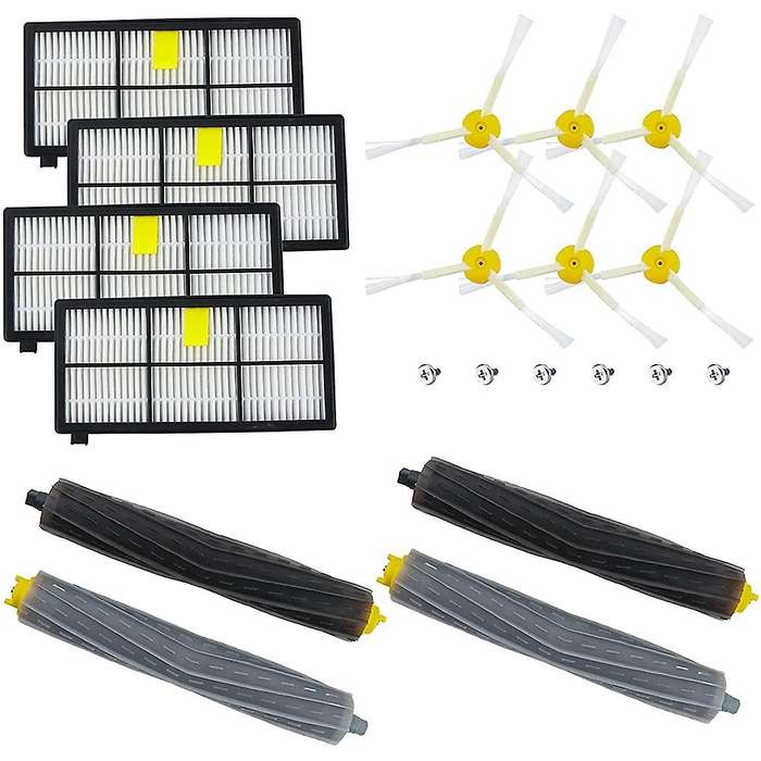 Main Brush Rubber Brushes Filters for Irobot 870 880 800 Series Robot
