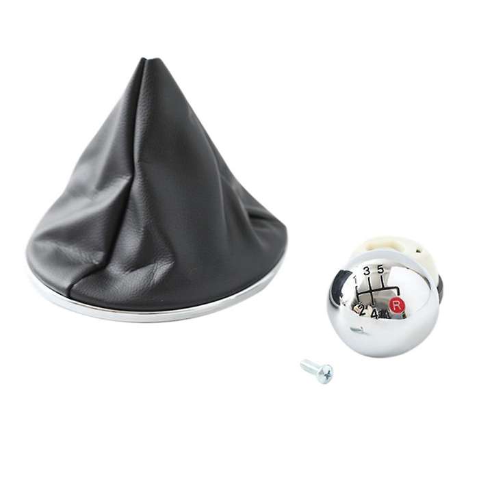 Manual 5 Speed Gear Stick with Pu Leather Boot for Fiat 500 2012-2018