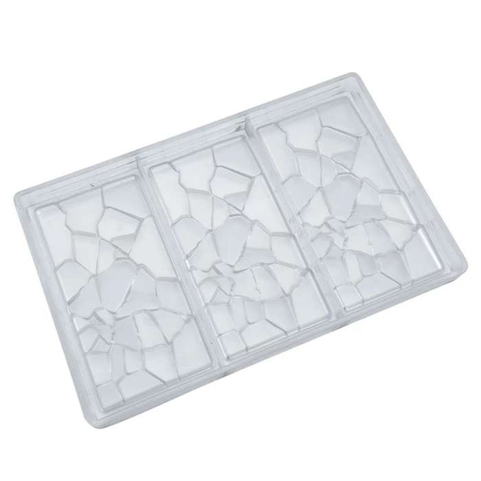 Crack Shape Chocolate Bar Mold Polycarbonate Energy Bar Moulds