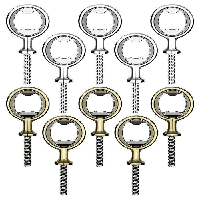 Bottle Opener Blank Metal Craft Beer Bottle Opener Inserts Kit 10pcs
