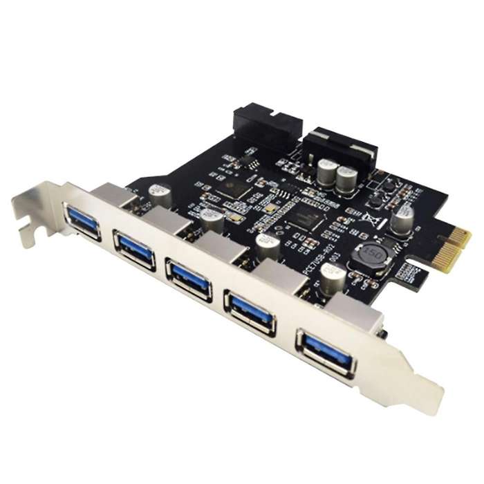 Usb3.0 Expansion Card 5 Ports +19pin Slot Accessories for Winxp/vista