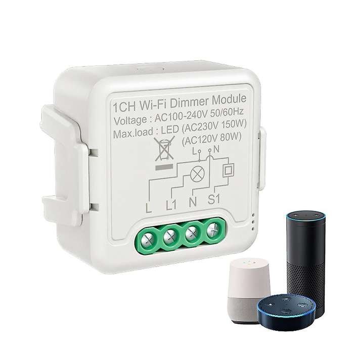 Tuya Led Wifi Dimmer Light Switch Module with 2 Way Control (1 Gang)