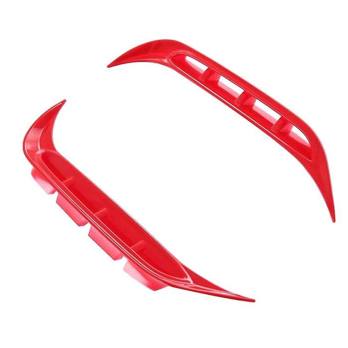 Red Car Front Fog Lamp Trim Frame Cover Sticker Trim