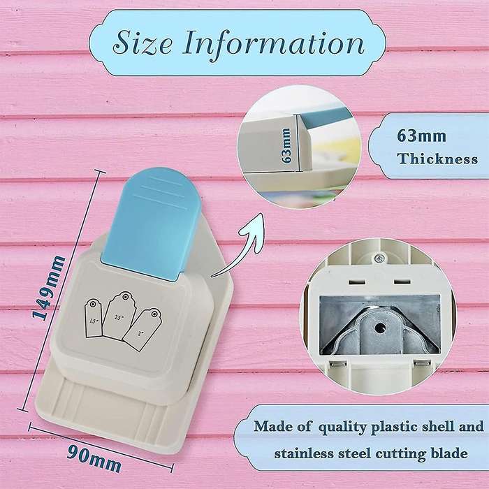 Kamei Paper Tag Punch for Paper Crafting Scrapbooking Cards Arts