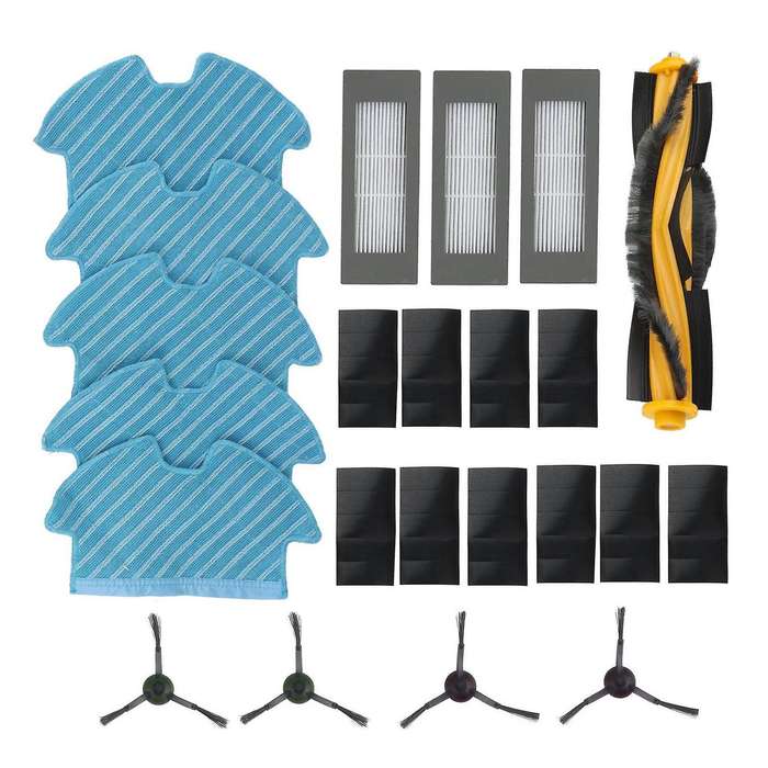 Main Brush Side Brush Filter Kit for Ecovacs Deebot Ozmo 900 Dn5g