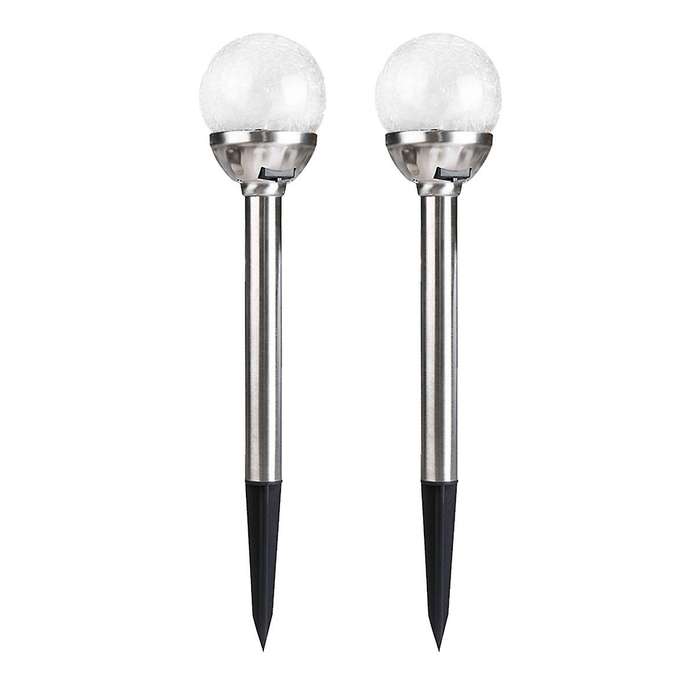 2 Pack Solar Outdoor Lights Garden, Pathway Lights for Patio, Garden