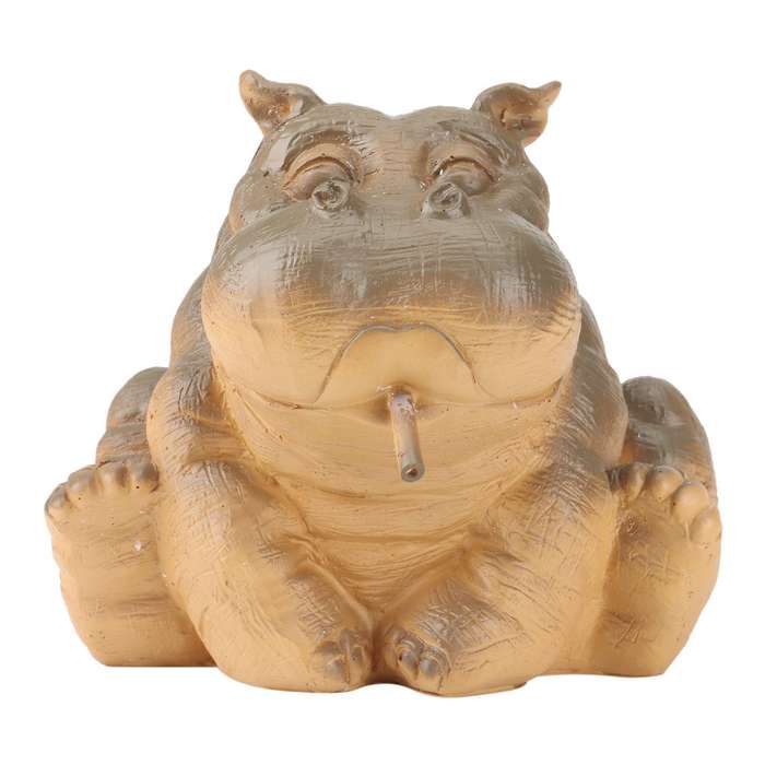 Hippo Pond Spitter Statue,animal Pond Sprinkler,for Garden Decoration