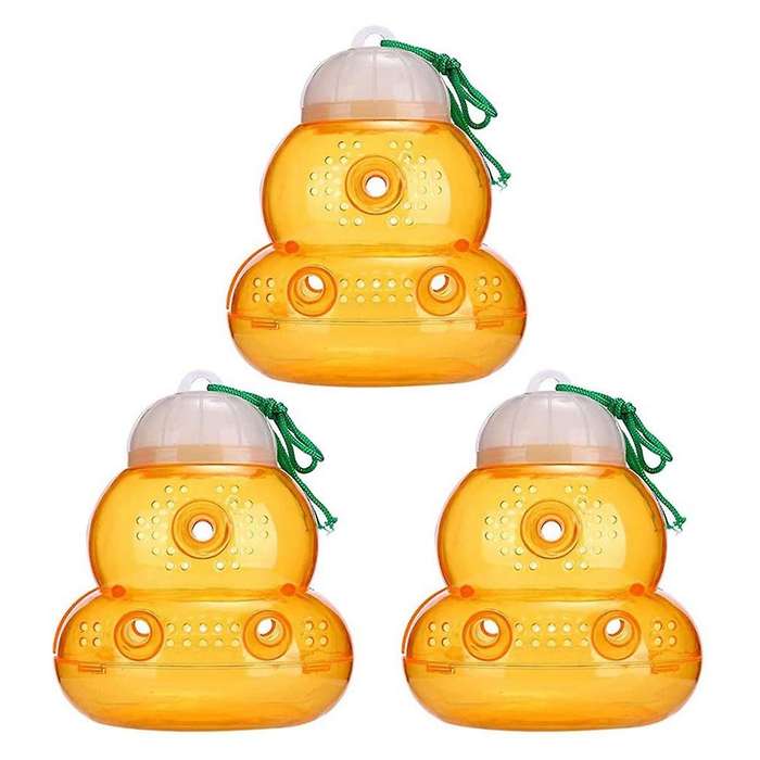 3 Pcs Wasp Trap for Hanging,yellow Jacket and Bee Trap,indoor,outdoor