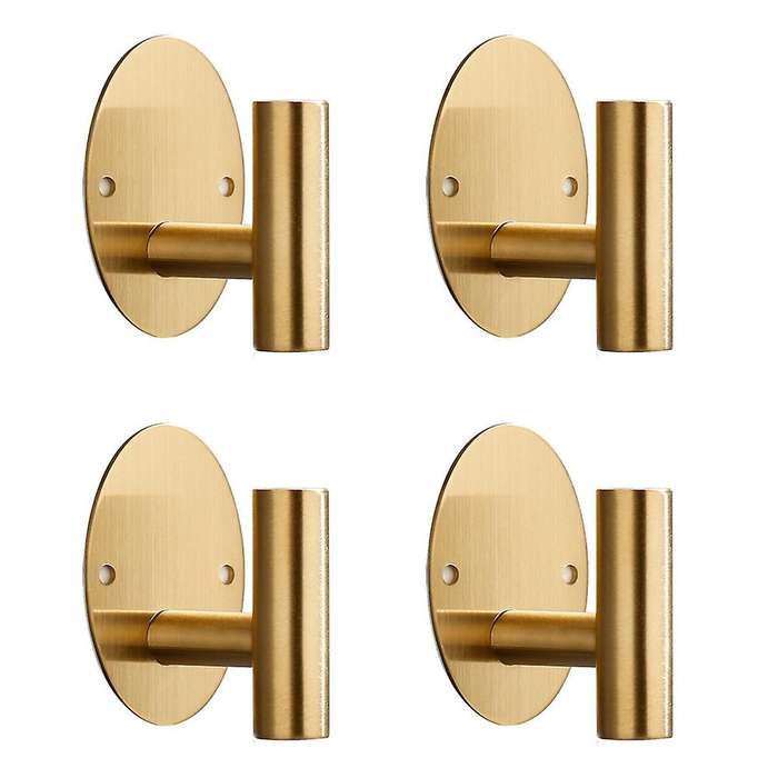 4pcs Bath Towel Hook,stainless Steel Robe Towel Hook Heavy Duty